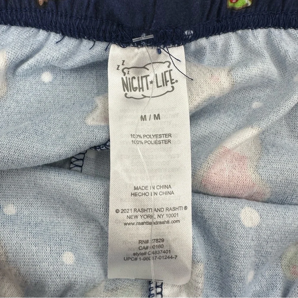 Night Life Xmas Pjs Bottoms Size Medium New without Tags